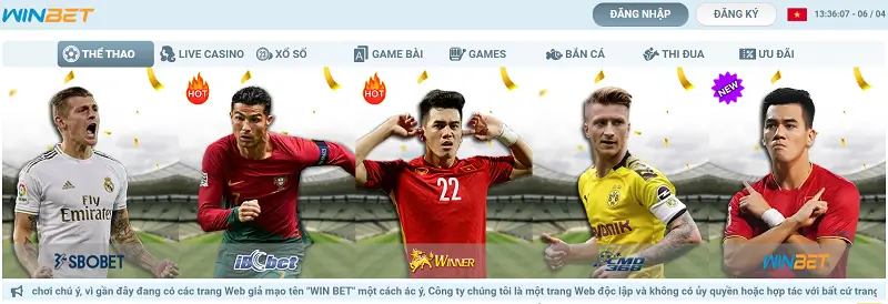 Kho game cá cược thể thao Winbet